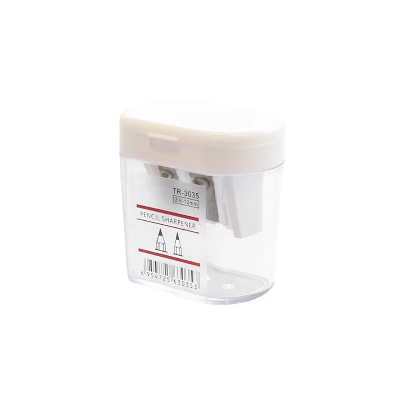 Портативная ручная точилка круглой формы, подходит для HB/2B/мягкого/твердого угля/цветного карандаша для макияжа, карандаш для взрослых и студентов
