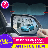 for Toyota Passo Daihatsu Sirion Boon M300 M600 2004 - 2016 Anti Fog Film Rearview Mirror Rainproof Anti-Fog Films Accessories