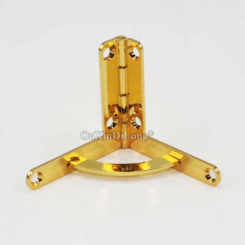 Brand New 200PCS 41X44mm Quadrant Hinges Cabinet Closet Jewelry Gift Case Box Hinges + Screws