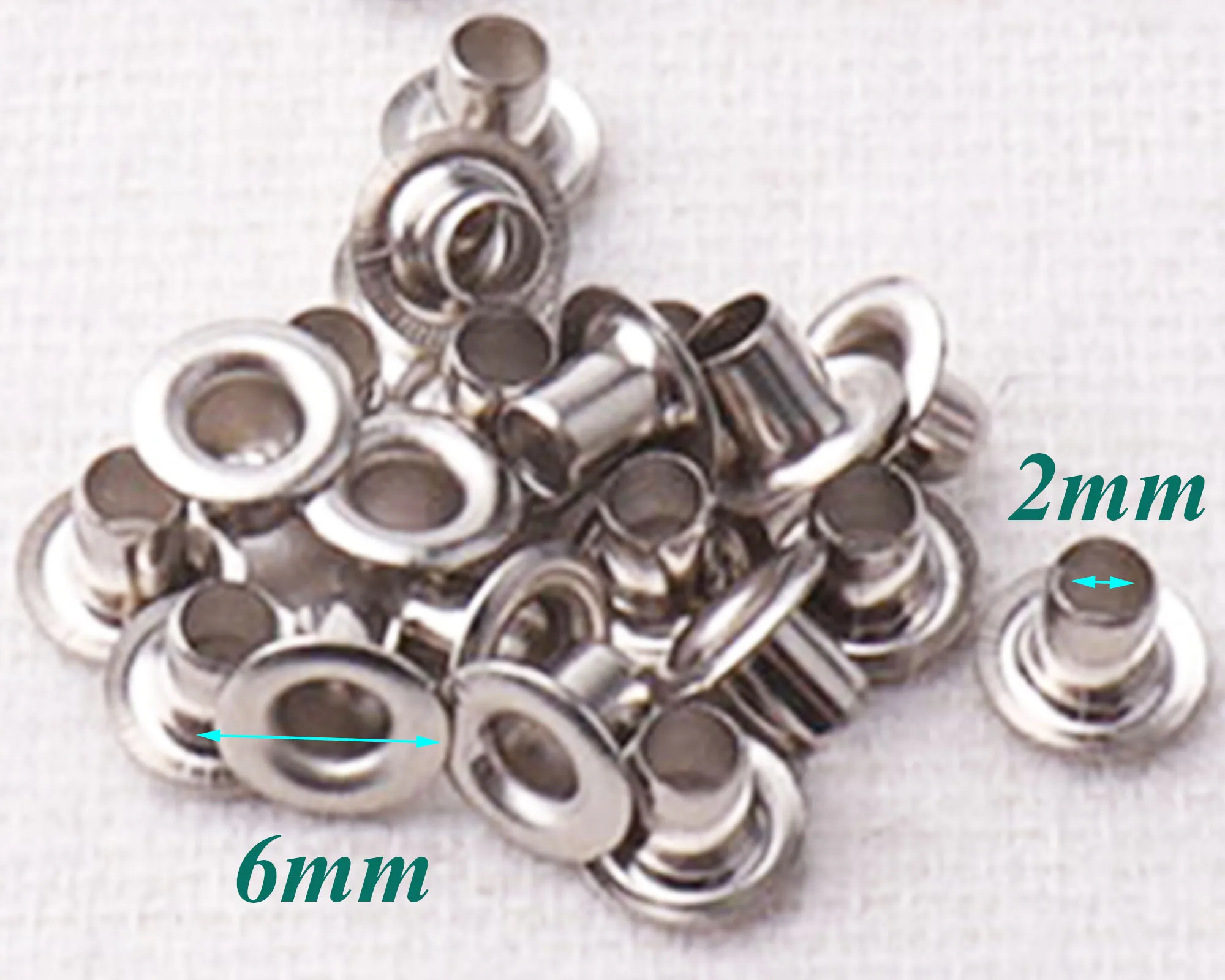100-400 PCS Silver MINI Eyelets,For Clothes Leather Canvas Bag Rivet Studs-1/16\