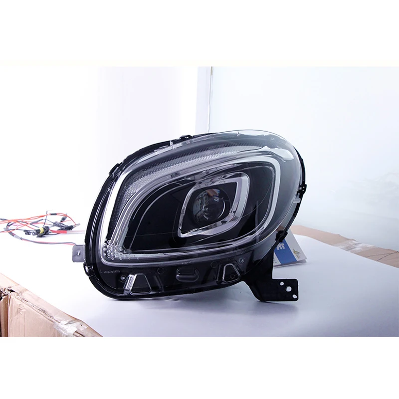 Car Styling Head Lamp for Smart Headlights 2015-2020 Smart  LED Headlight LED DRL Hid Bi Xenon Auto Accessories