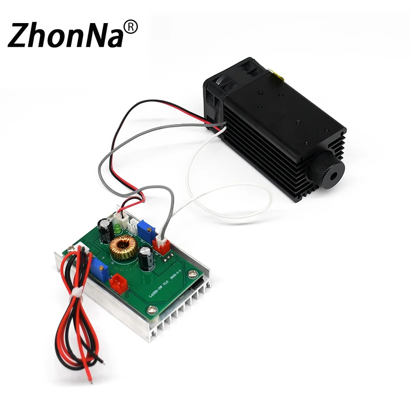 Tia Laser 520nm 1W Xanh Lá Laser Mô Đun DC12V Focusable Tự Làm Bò Đầu Laser 1000MW Laser Diode Cho Sân Khấu Laser chim Đuổi Với TTL