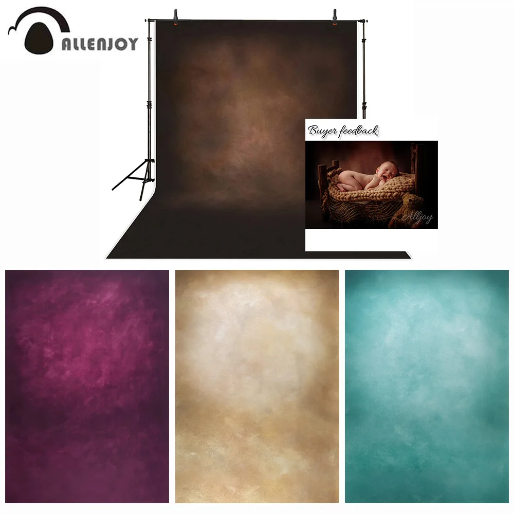 

Allenjoy Photography Backdrops Solid Color Vinyl Old Master Dark Brown Photographic Background Photo Studio Wedding Photocall