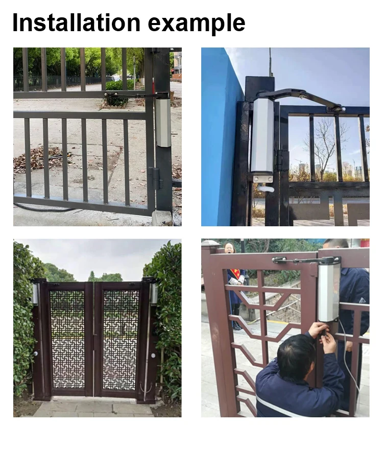 New Design 150 KG Automatic Swing Gate Operator Waterproof Community Gate Opener Independent Single Door Access System