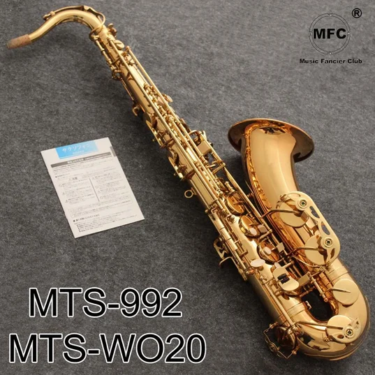 

Music Fancier Club Tenor Saxophone MAS-WO20 MAS-992 Gold Lacquer With Case Sax Tenor Mouthpiece Ligature Reeds Neck