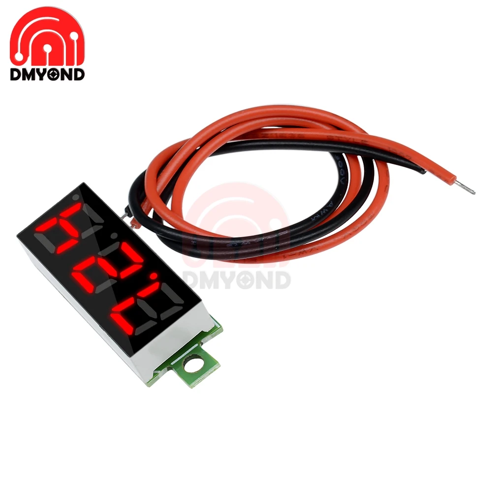 0.28 pollici DC 12V 2 fili Mini LCD voltmetro digitale voltmetro schermo LED parti elettroniche accessori voltmetro digitale caldo