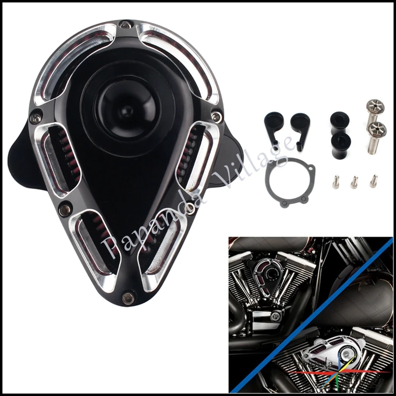 Motorcycle Adjustable Chrome Multi-Angle Air Cleaner Intake Breath Filter For Harley XL Sportser Dyna Softail Road Glide 02-19