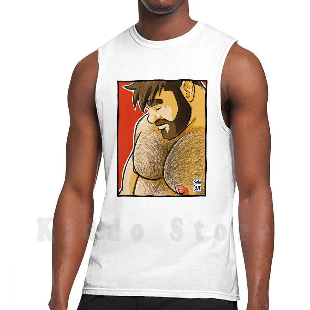 Adam Portrait Tank Tops Vest Sleeveless Bobobear Bobobearart Portrait Musclebear Muscle Bear Hairy Bear Hairy Chest