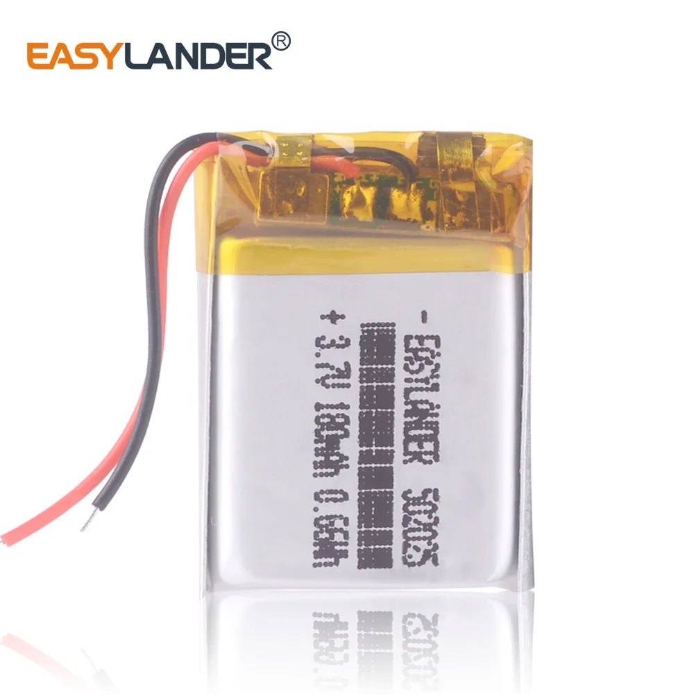 502025 3,7 V 180mAh перезаряжаемый литий-ионный полимерный аккумулятор 052025