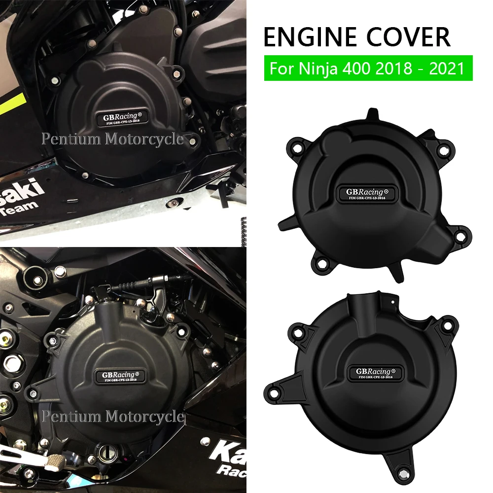 

For Kawasaki NINJA 400 NINJA400 2018 2019 2020 2021 Engine Protection Water Pump Cover Kit For GB Racing