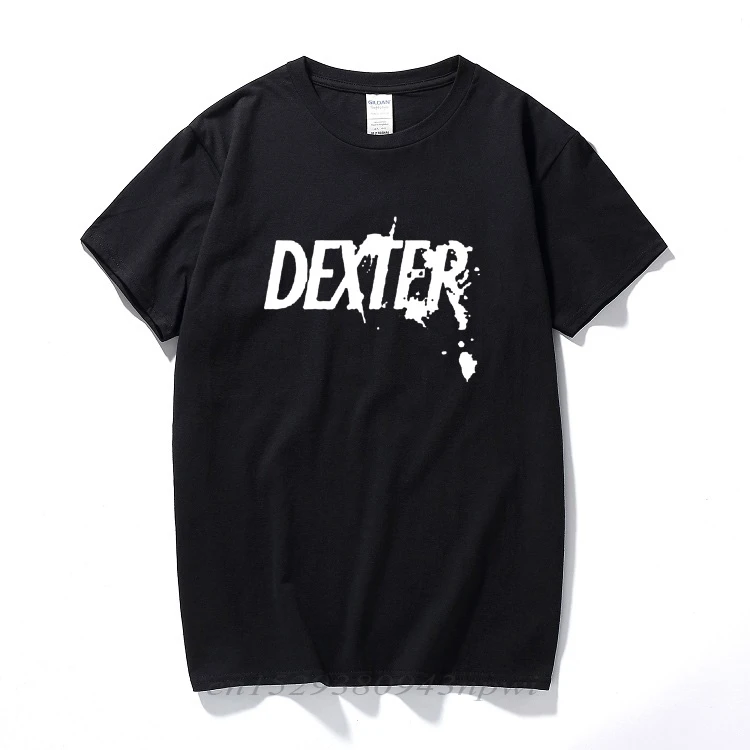 2020 New Mens Fashion Summer Cotton Printed Short Sleeve T-shirt DEXTER T shirts Top Tees Size XS-XXXL