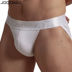 JOCKMAIL Sexy Underwear Men Briefs Cotton Breathable Bikini Gay Panties Men Sexi Transparent Homme Jockstraps Slip White Black