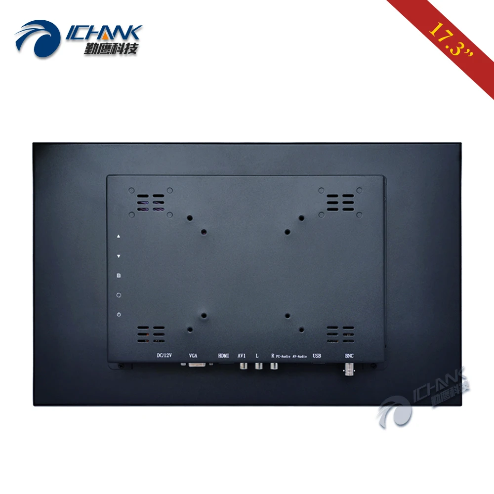 17.3" inch Monitor 1920x1080p 16:9 Widescreen HDMI-in Support Linux Ubuntu Raspbian Debian Touch LCD Screen Display, ZB173TC-59L