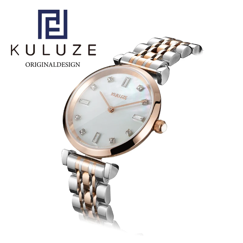 KULUZE Fashion WomanWatch Luxury Brand Ladies Diamonds Watches Japan Quartz Movement Star Design Starry Sky Watch Gift For Woman