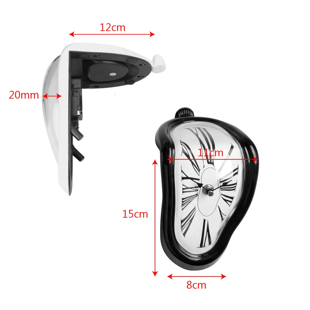 The wall clock home decoration accessories modern design with Roman numerals is a surrealist Italian wall watch in the wall