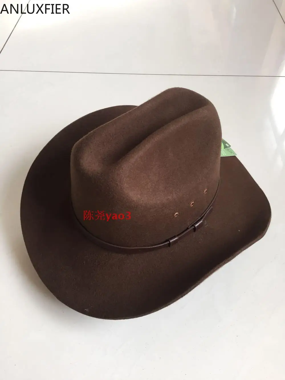 

B-8132 Large Brim Fedora Wool Cap Adult Fashion Woolen Felt Jazz Hat Men Women Cowboy Caps Autumn Winter Trilby Jewish Hat