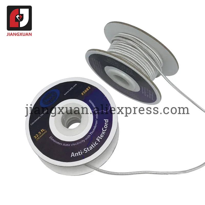 10m/roll with an elastic 100% USA Original TAKK Antistatic Rope/ Static cord For Paper Industry