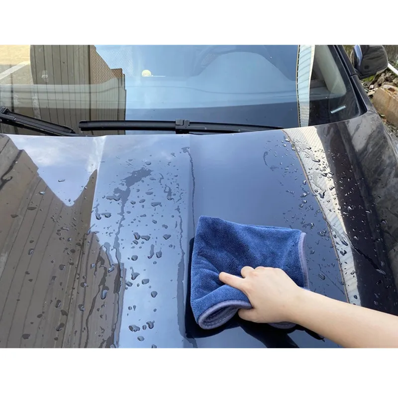 Besvol 4 PCS Extra Soft Car Wash Microfiber Towel Car Cleaning Drying Cloth Car Care Cloth Detailing Car WashTowel Never Scrat