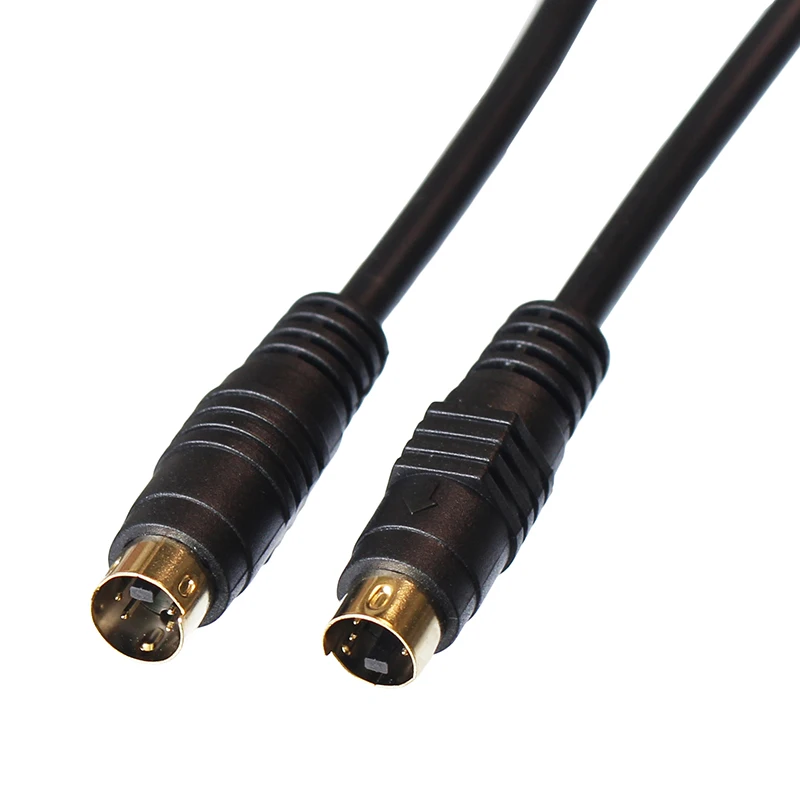 

3M 5M S-video Cable Male to Male 4 pin computer connected TV cable For Projector VCR DVD Nickel plated New