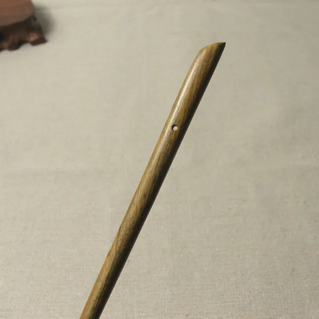 عيدان خشبية تقليدية عتيقة ، عيدان طعام يابانية عرقية من خشب الأبنوس الأسود الطبيعي ، صناعة يدوية ، إكسسوارات شعر #2