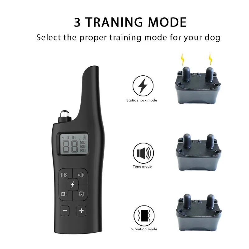 New Arrival,Remote Control, Smart Dog Training Collar, PT10, Skybesstech, Rechargeable, Pet Trainer, 1Pc