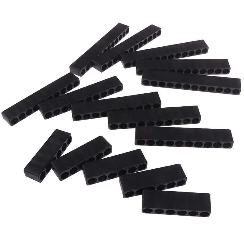 5Pcs 6/10/12 Holes Hex Shank Screwdriver Bit Holder 5PCS Plastic Screwdriver Head Storage Drill Bit Stand For Power Accessories