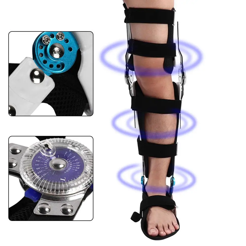 Medical Leg Orthotics Joint Knee Brace Support Adjustable Knee Fixed Leg Protector Stabilizer Fracture Rehabilitation Corrector