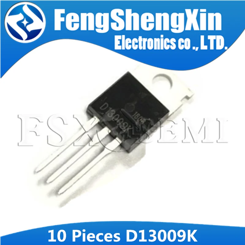 10 pz D13009K J13009-2 E13009-2 D13007K J13007-2 E13007-2 TO220 D13009 E13009 J13009 TRANSISTOR di potenza