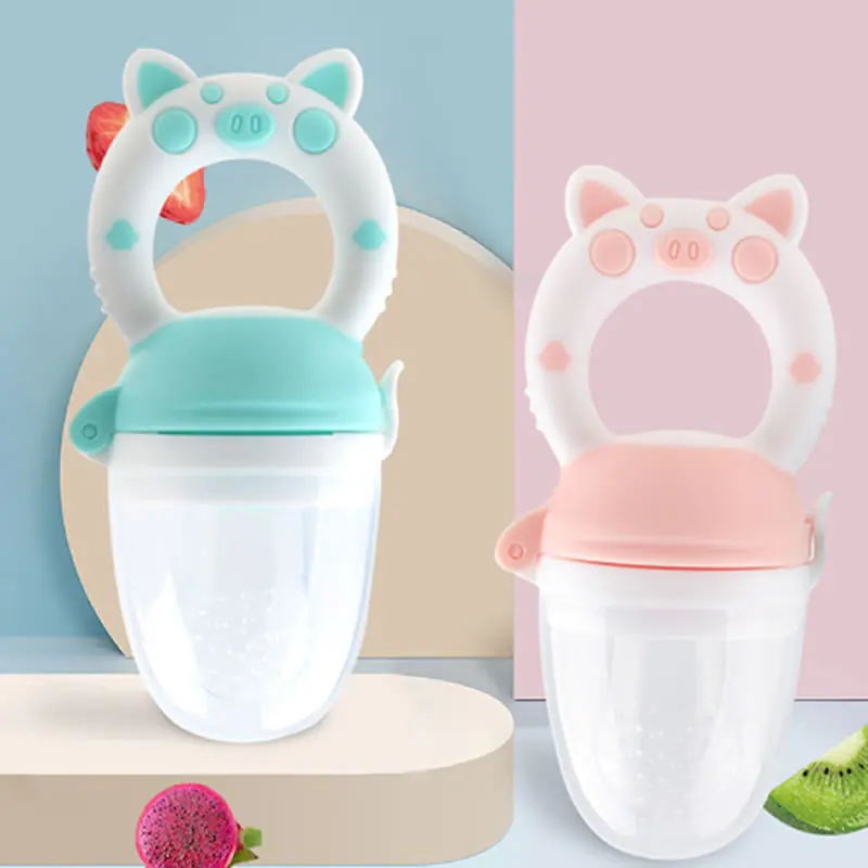 Baby-Fütterungslöffel für nahrhafte Früchte und Gemüse, Beißring, Kauspielzeug, Baby-Fütterungslöffel, Schnullerflasche – Detail 11