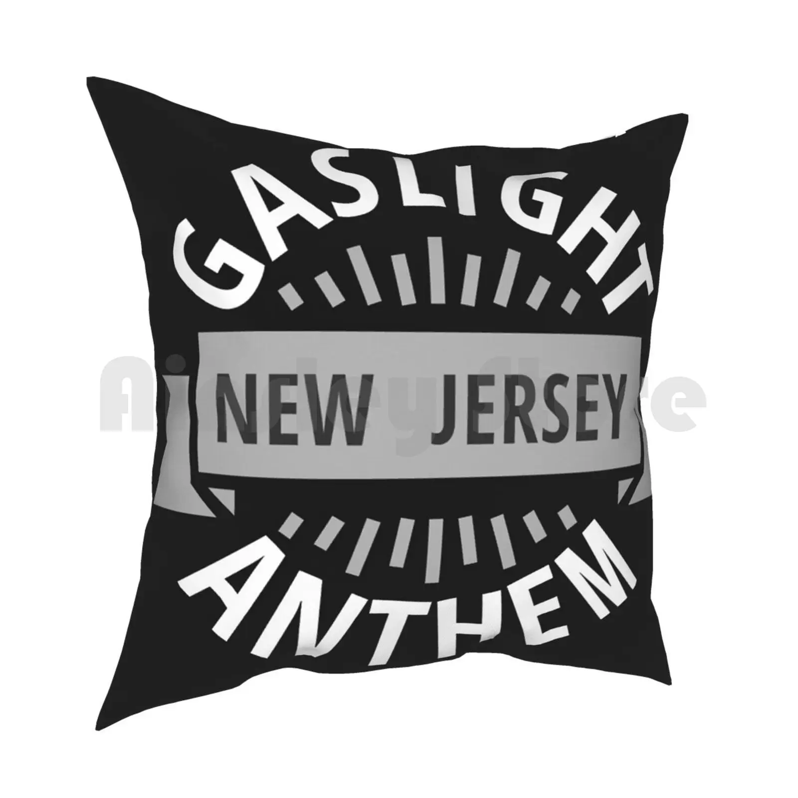 The Gaslight Anthem-Iconic Alt Rock Band , Label Logo. White Text. Pillow Case Printed Home Soft DIY Pillow cover Gaslight