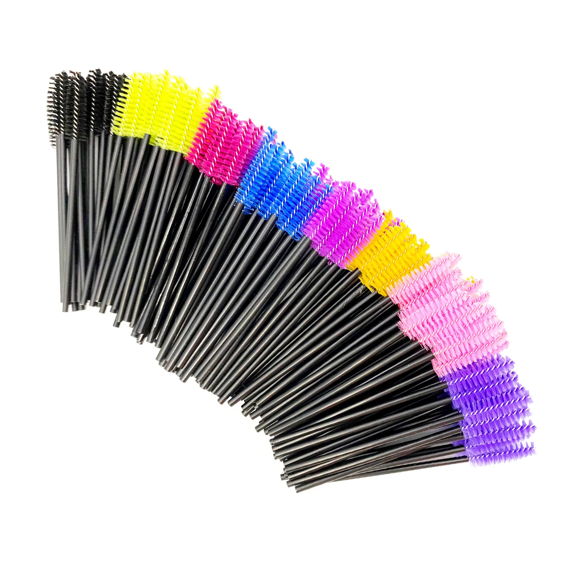 Brosses à cils jetables, brosse à sourcils, baguettes de Mascara, pinceaux de maquillage, outils d'extension de cils, brosses cosmétiques de maquillage