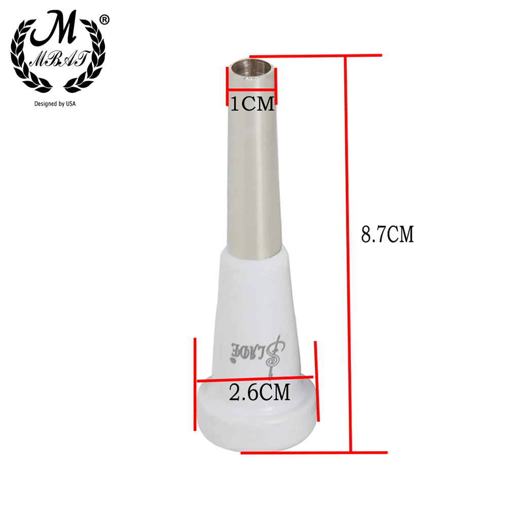 M MBAT profesjonalny trąbka ustnik 7C Metal + ABS przenośny trąbka części instrumentów wymiana mosiądz akcesoria do instrumentów