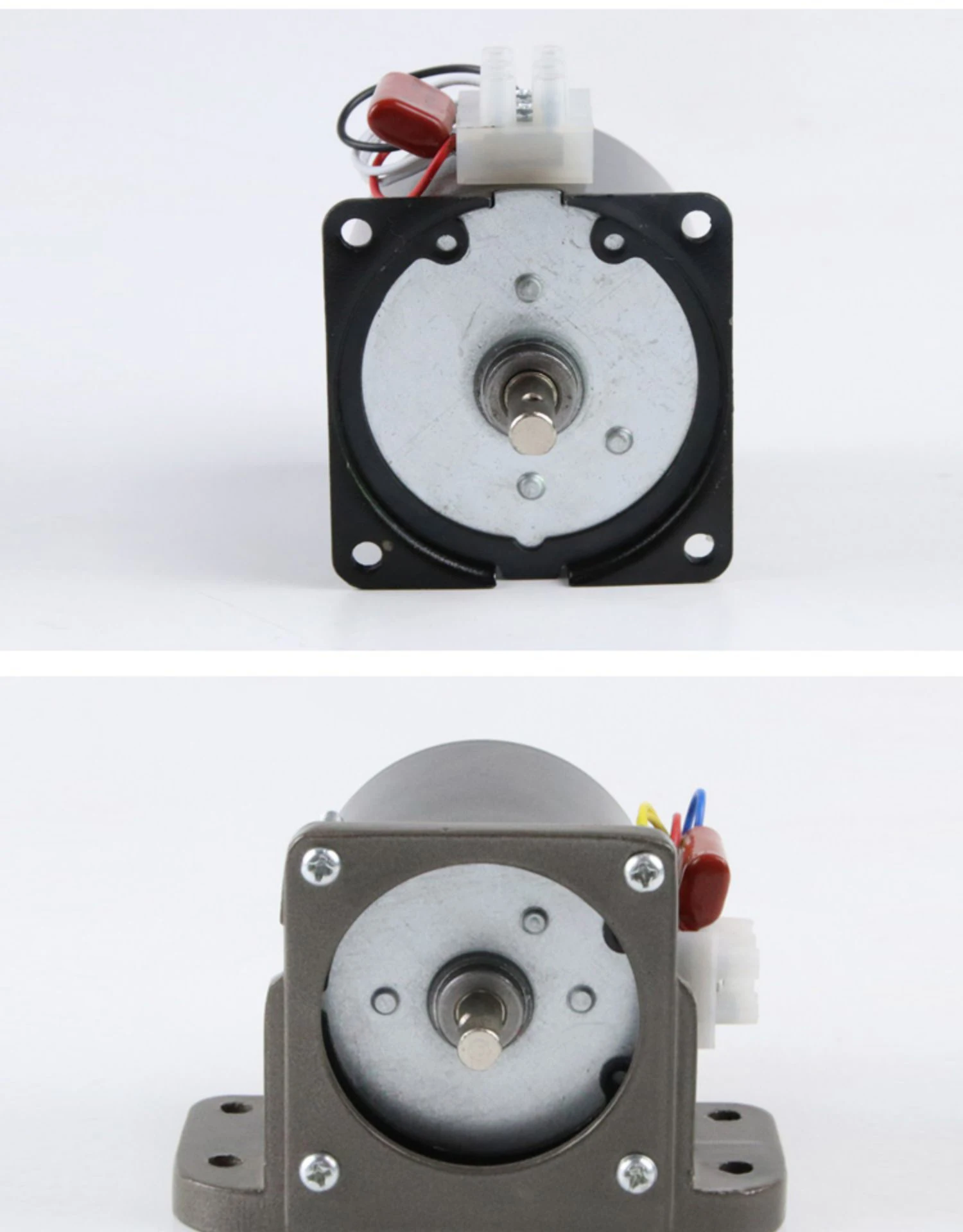 Motor de engranaje de CA con soporte, engranaje de torsión grande de 220V, velocidad lenta pequeña, Motor síncrono de imán permanente de 60KTYZ con soporte