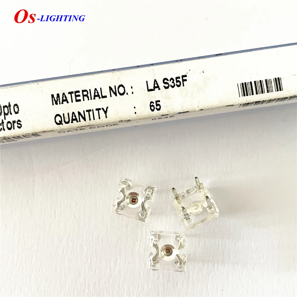10PCS LA S35F RED 3MM Piranha DIP LED 4PIN  Angle: 70  LAS35F Close To Red Light