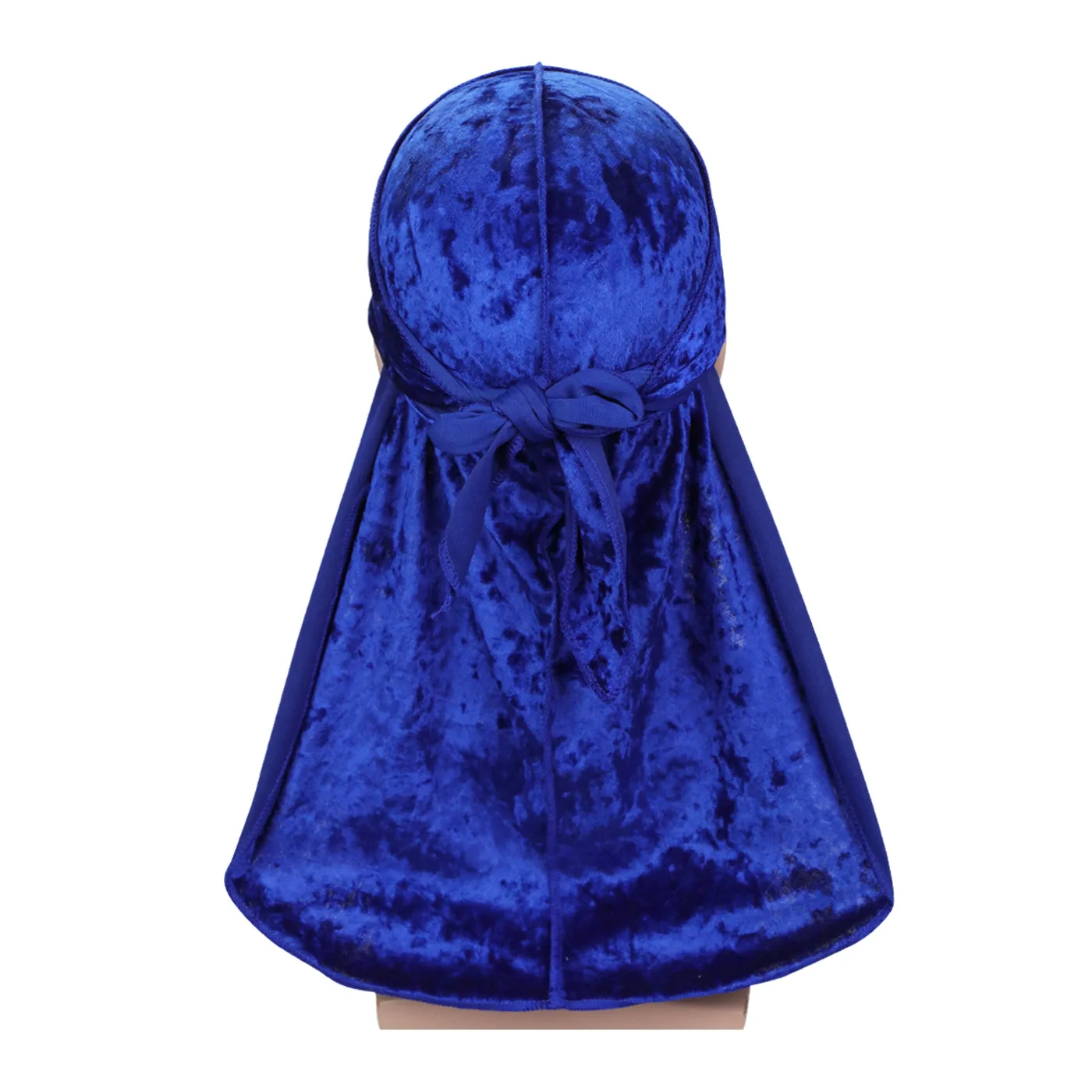 Unisex Diamond Velvet Durag Bandana für Männer Long Tail Headwrap Wave Cap Stretch Herren Doo Rag Turban Hut Hip-Hop Kopfbedeckung Caps – Detail 9