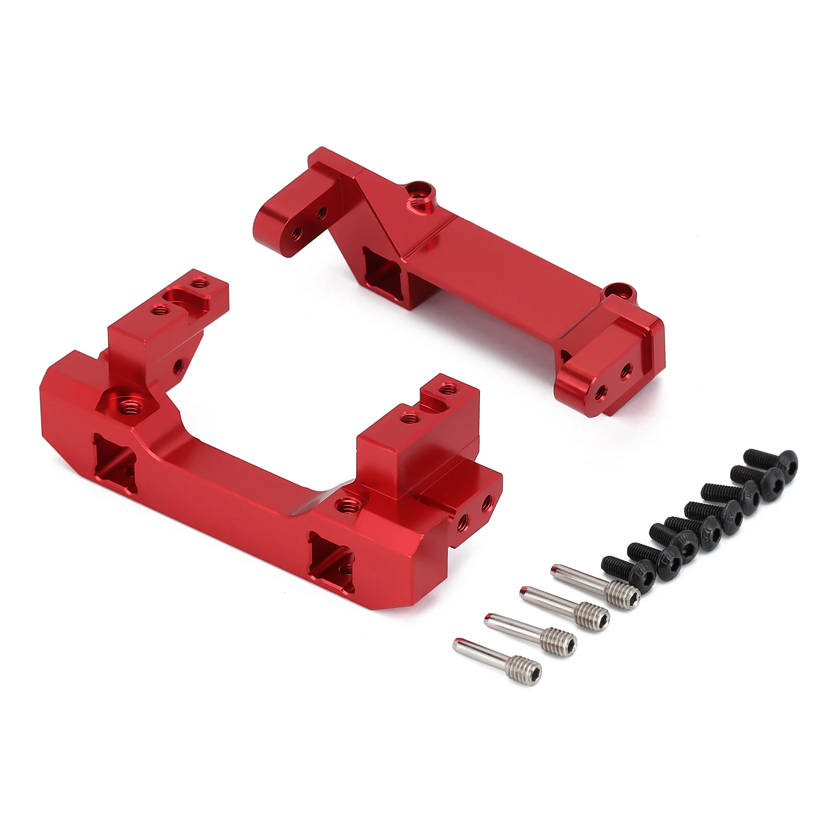 INJORA CNC Aluminum Alloy Front & Rear Bumper Mount Servo Stand For 1/10 RC Crawler TRX4 TRX-4 8237 Upgrade Parts