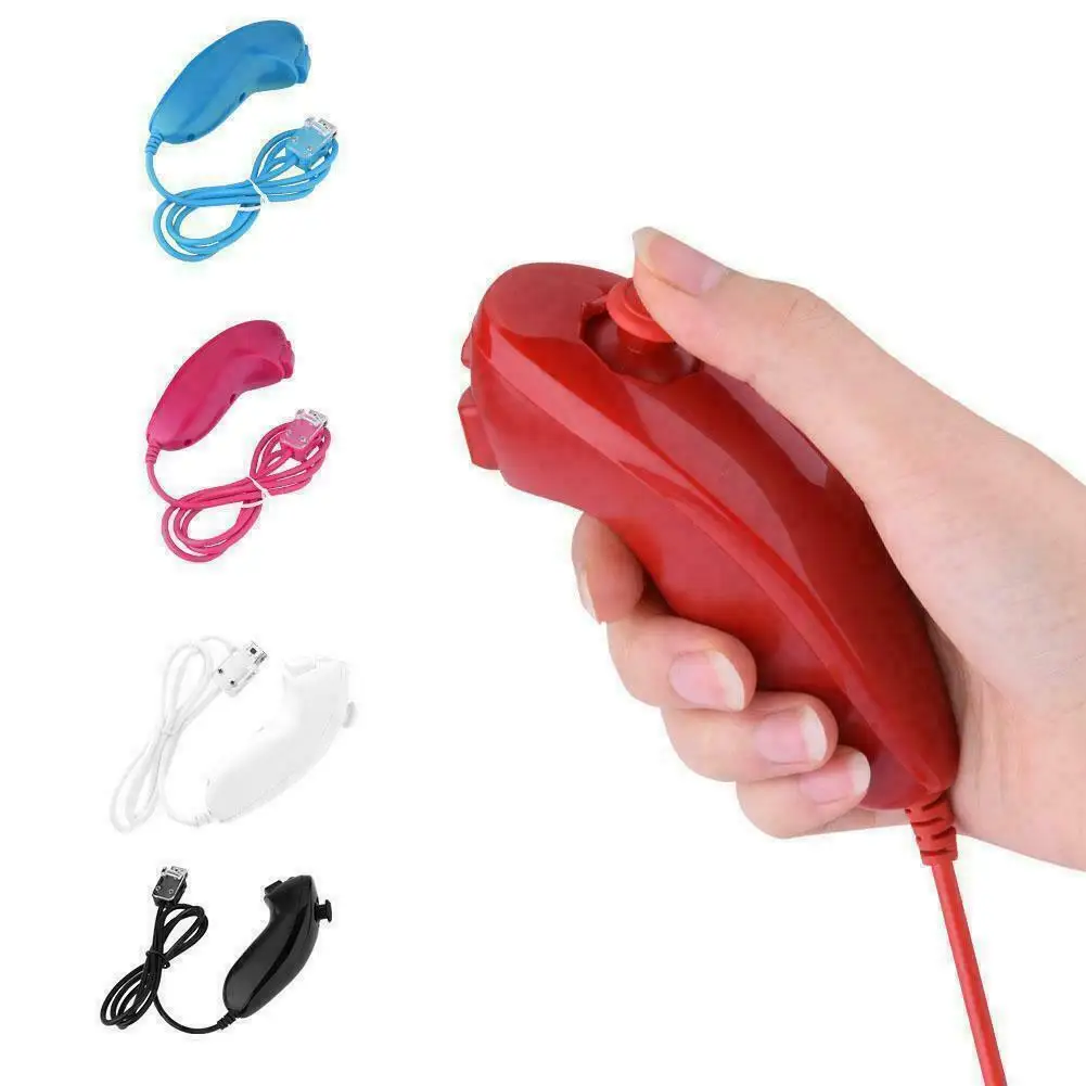 닌텐도 Wii 액세서리용 무선 게임패드 리모컨, 모션 플러스, 눈차크 컨트롤러, 조이스틱 없음