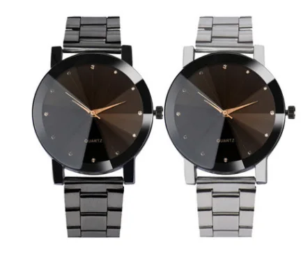 Reloj informal de moda para hombres y mujeres, correa de acero de marca premium de Corea del Sur, relojes para amantes, relojes de mesa para estudiantes