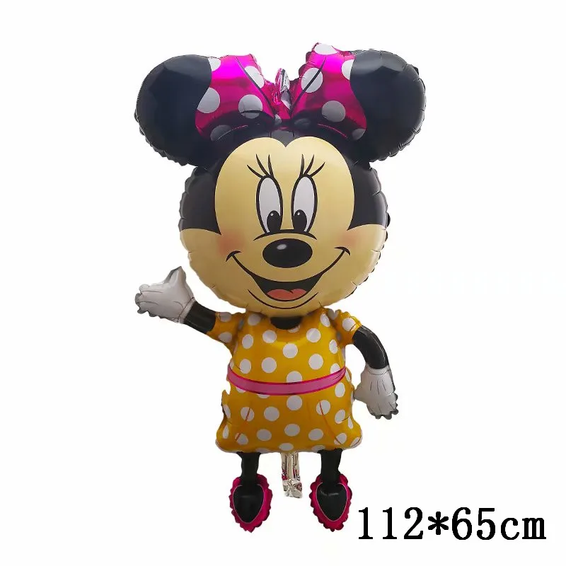 Khổng Lồ Mickey Minnie Mouse Bóng Hoạt Hình Disney Viền Bóng Cho Bé Trang Trí Tiệc Sinh Nhật Trẻ Em Đồ Chơi Classic Không Khí Tặng