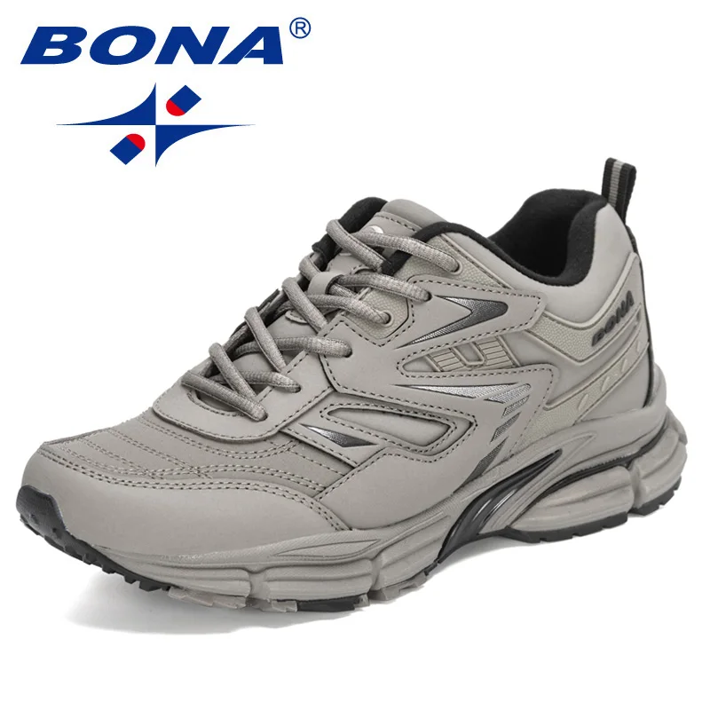 

BONA New Designers Chunky Sneakers Men High Quality Sports Running Shoes Man Walking Jogging Athletic Footwear Mansculino