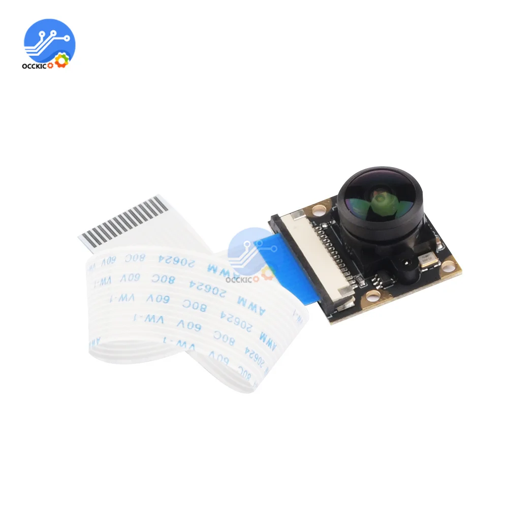 For Raspberry Pi 3/4 Generation 160 Degree Fisheye Wide-angle Camera Module OV5647