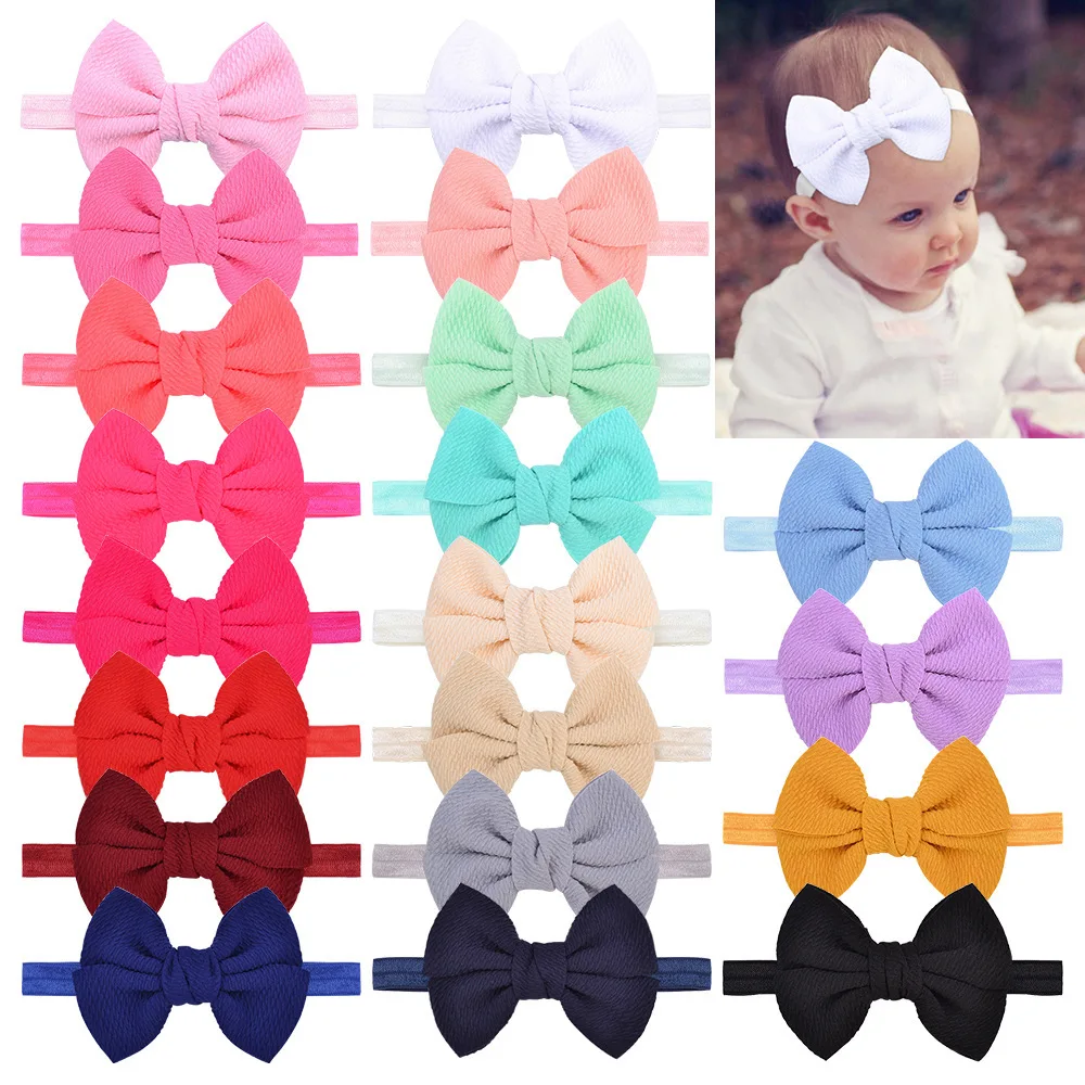 1 Pieces Baby Headband Handmade DIY Bubble Cloth Toddler Infant Kids Hair Accessories Girl Newborn Bows Bowknot Bandage Turban