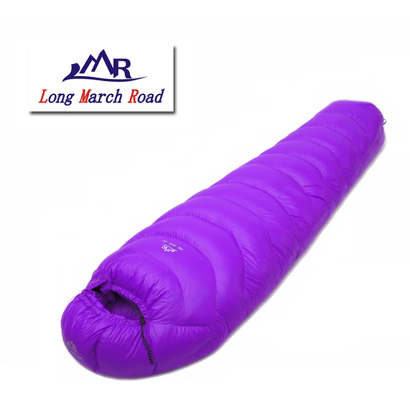 LMR 1500G relleno de plumón de ganso Camping al aire libre empalme momia saco de dormir ultraligero