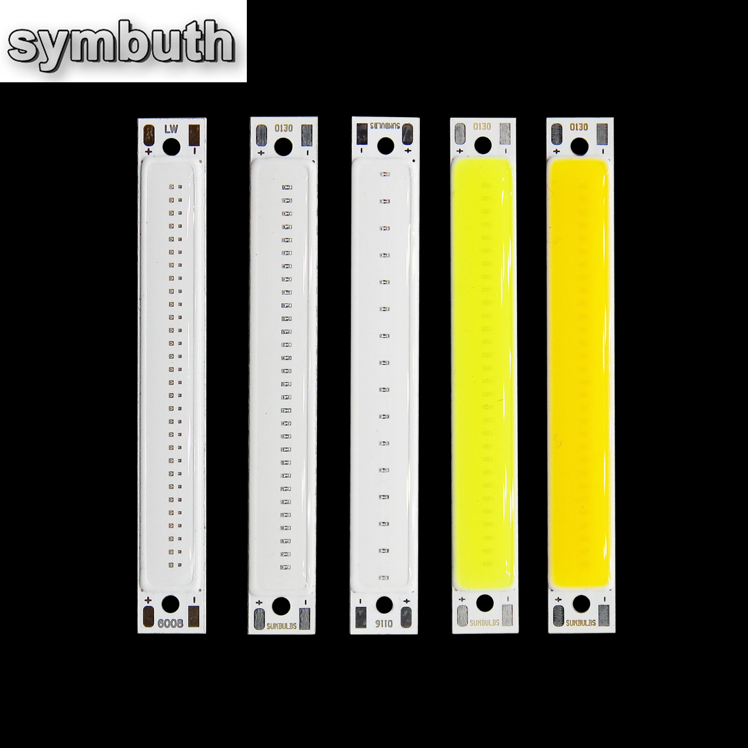 10szt 60mm Bar LED COB Strip Źródło światła do tylnych świateł rowerowych 3V 3.7V Zimny Ciepły Biały Niebieski Czerwony do żarówek roboczych DIY