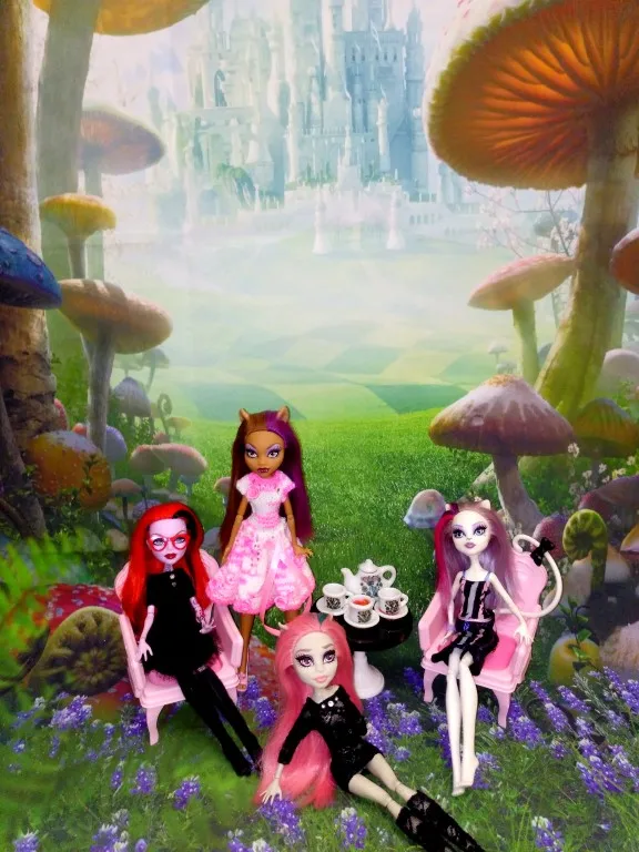 Capisco-telón de fondo para estudio fotográfico, accesorio de fantasía, cuento de hadas, País de las Maravillas, Castillo de setas, personalizado para cumpleaños