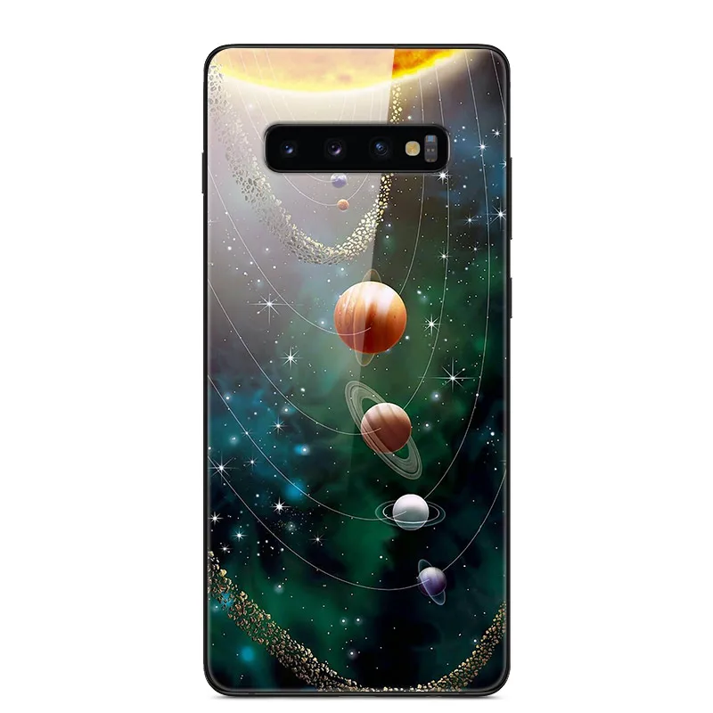For Samsung S10 Plus Case Tempered Glass Hard Phone Back Cover coque For Samsung Galaxy S10E S 10 5G S10plus bumper cases capa