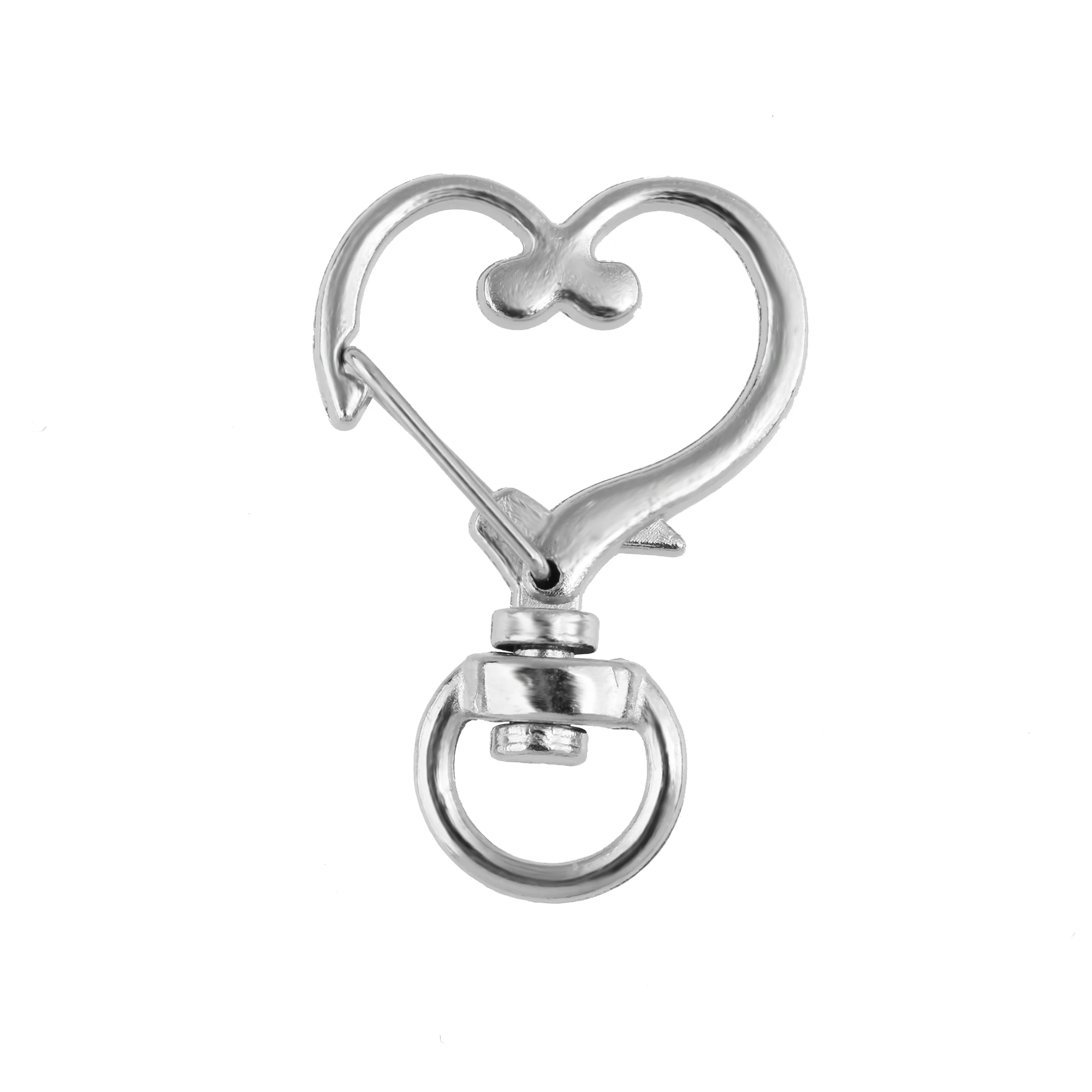 Металлический брелок в форме сердца в виде персика, 10 шт.