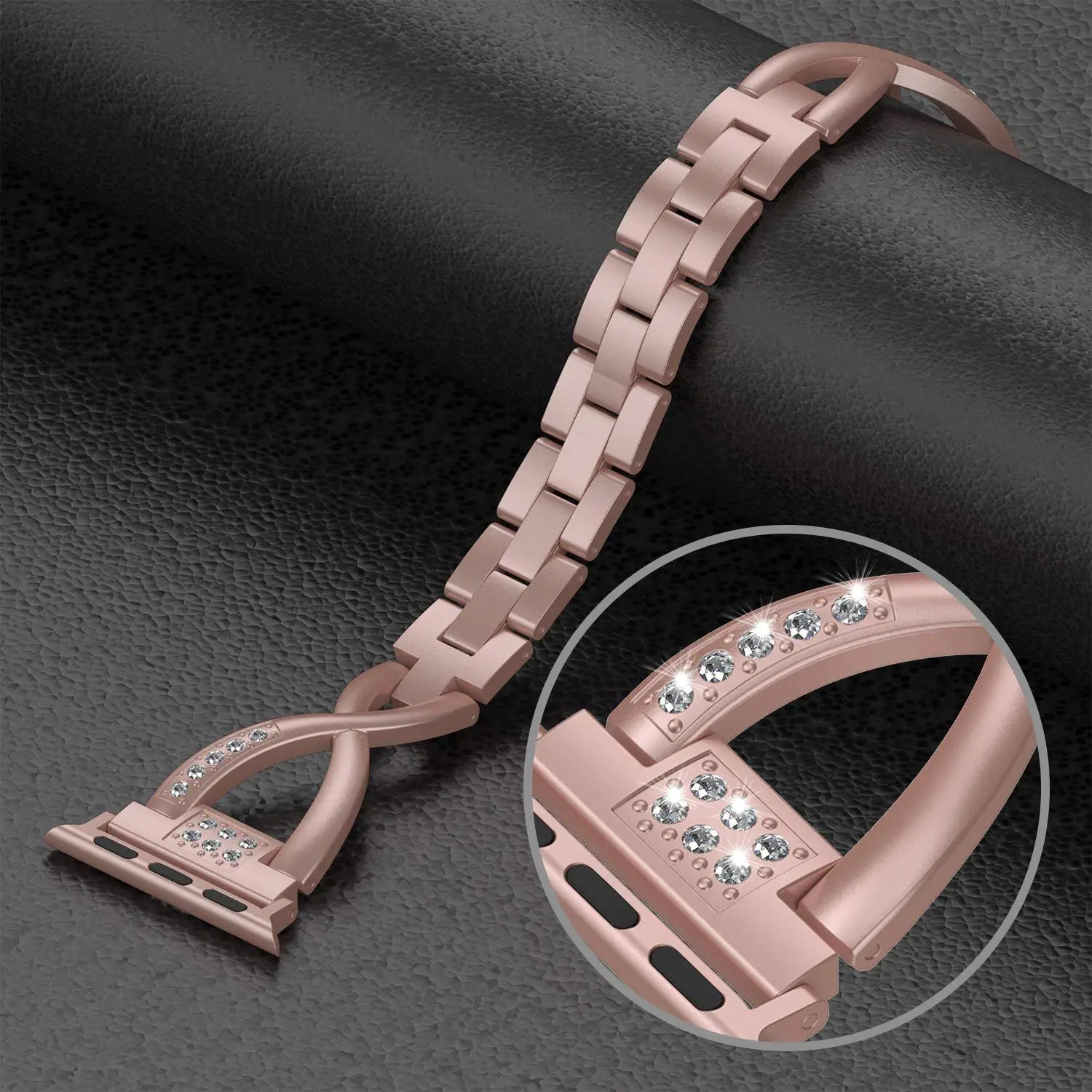 Women Diamond Strap For Apple Watch 12 11 10 9 SE3 46mm 42mm 41mm 45mm 44 40 38mm Stainless Steel Band iWatch Ultra 4 3 2 1 49mm
