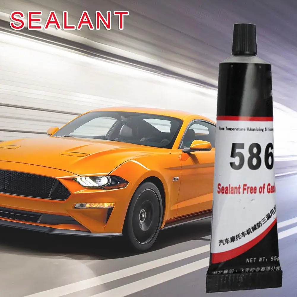 

55g High Quality 586 Sealant Black Silicone Free-Gasket Adhesive Waterproof To Oil Resist High Temperature Sealant Repairing Glu