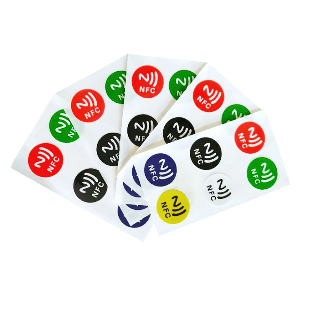 6pcs/lot NFC Tags Stickers NFC213 Label Rfid Tag Card Adhesive Key Tags llaveros llavero Token Patrol